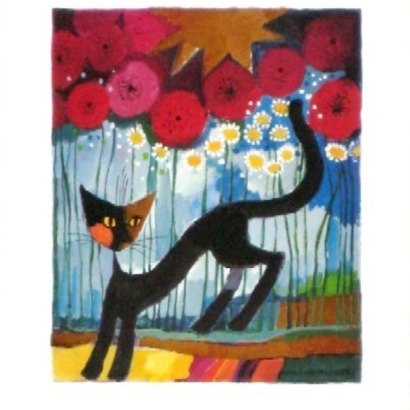 Colorful Cat Art Print - Picture 3 of 9